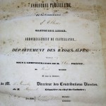 Atlas cadastral parcellaire de la commune d'Allons 1839